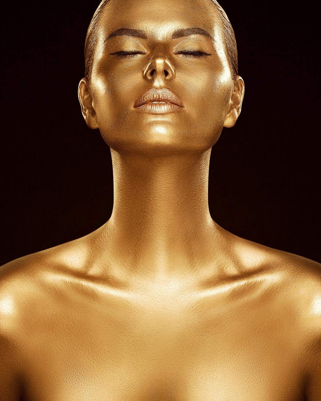 Gold Body Paint Nude photo 17