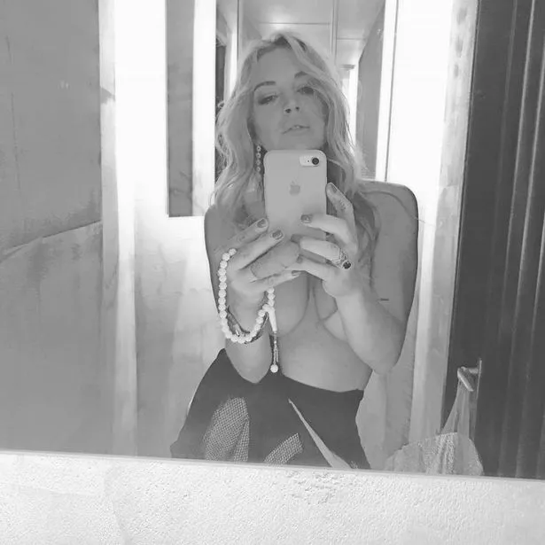 Lohan Topless Snapchat photo 20